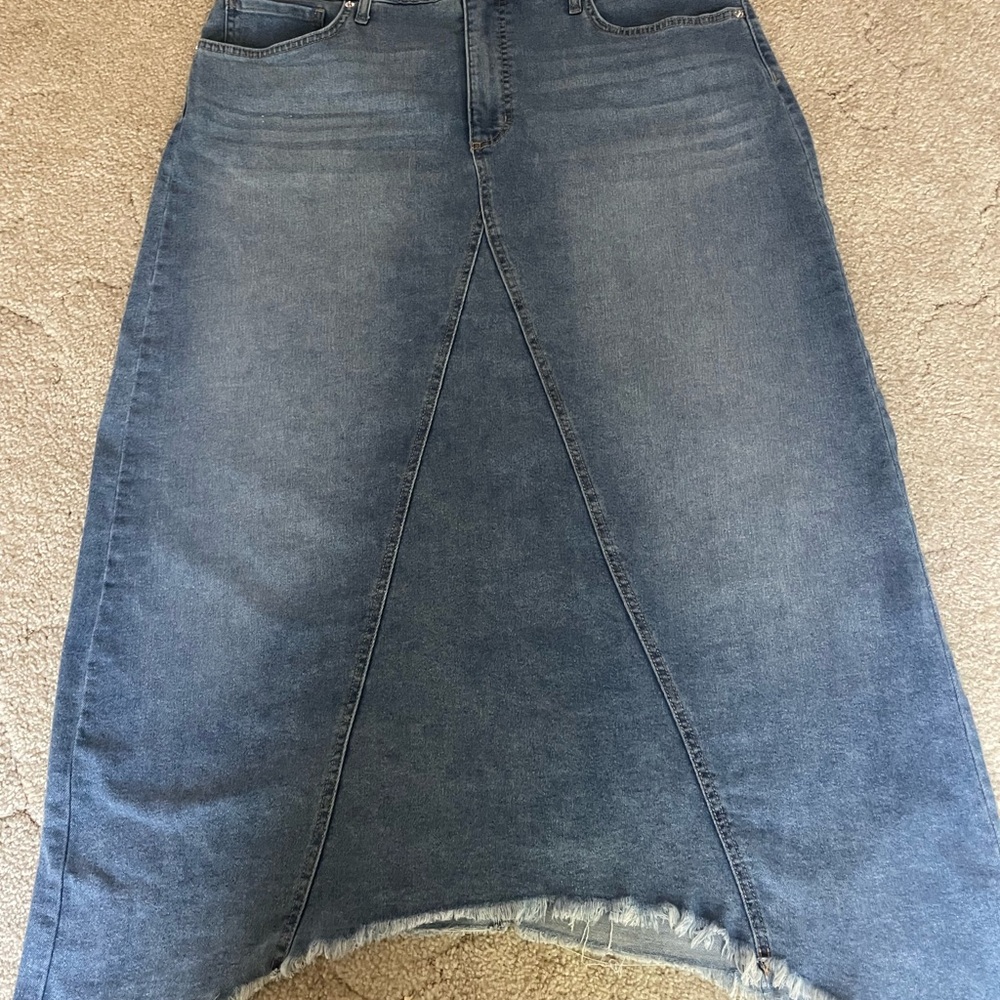 Women's long denim Skirt